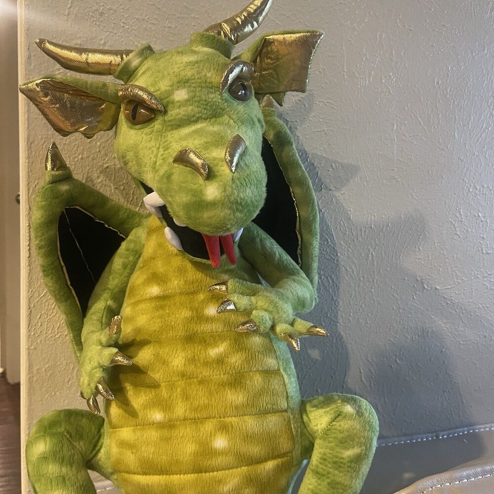 Puppet Company Gold Dragon Jumbo Dragon Plush